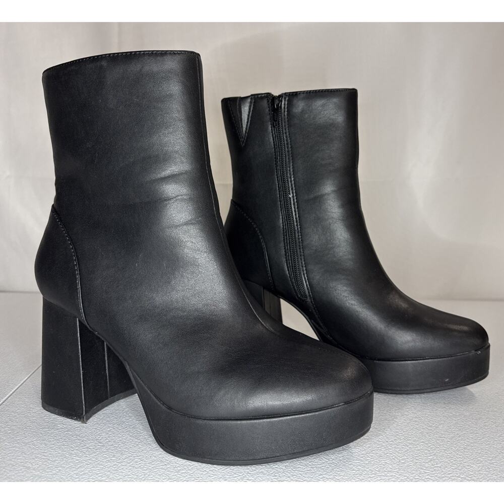 A New Day Boots Heeled Boots Black Size 9.5 - Picture 2 of 7